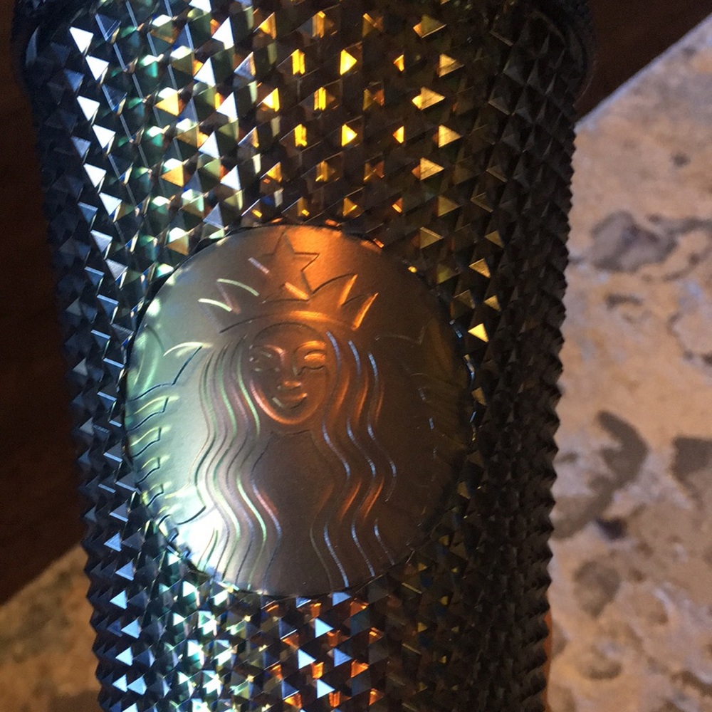 Brand new Iridescent dark Bling unicorn Starbucks Tumbler 16 oz - Picture 2 of 5